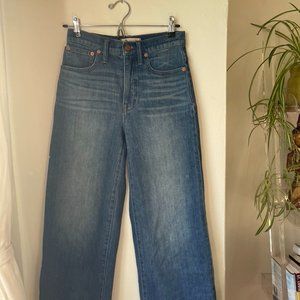 Madewell Wide Leg Crop Denim Stretch